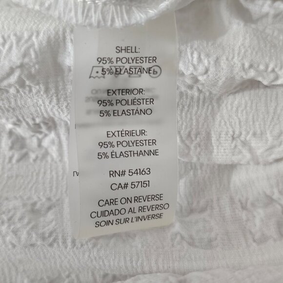 Calvin Klein New Ruffle-Hem Mini A-Line Tiered Ruffle White Boho Dress - Picture 6 of 8